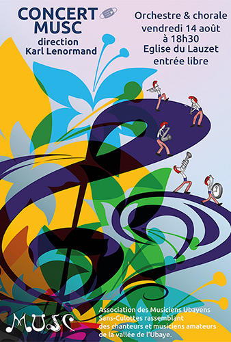 Affiche concert Musc au Lauzet
